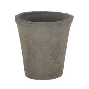 עציץ טרקוטה אפור גבוהה (מידה M)