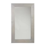 מראת עץ מרובעת בגימור White Wash (מידה M)