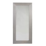 מראת עץ מרובעת בגימור White Wash (מידה L)