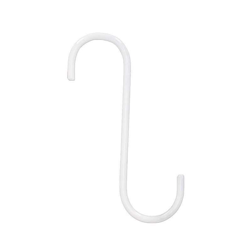 וו תלייה בצורת S לבן (15 ס"מ) – תמונה 1