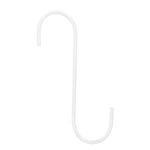 וו תלייה בצורת S לבן (20 ס"מ)